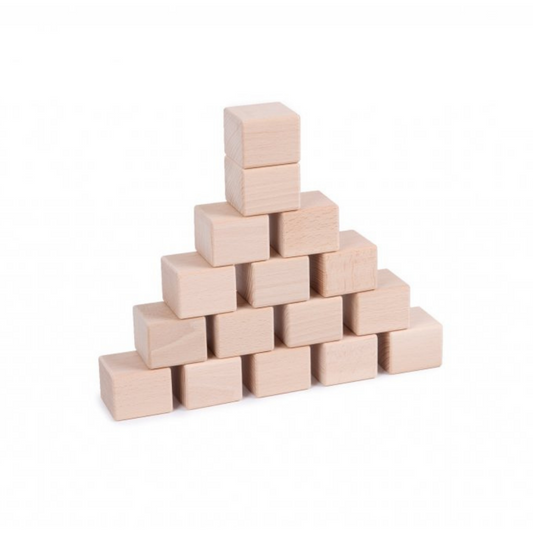 Ungbarnasett - Náttúrulegir viðarkubbar