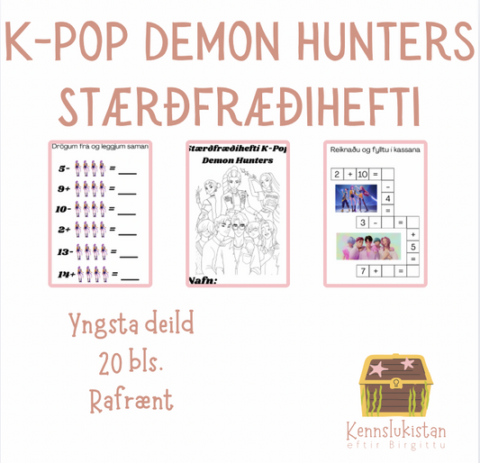 K-Pop Demon Hunters Stærðfræðihefti