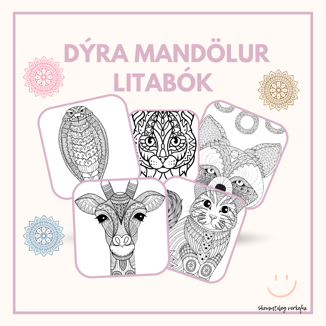 Litabók - Dýra mandölur