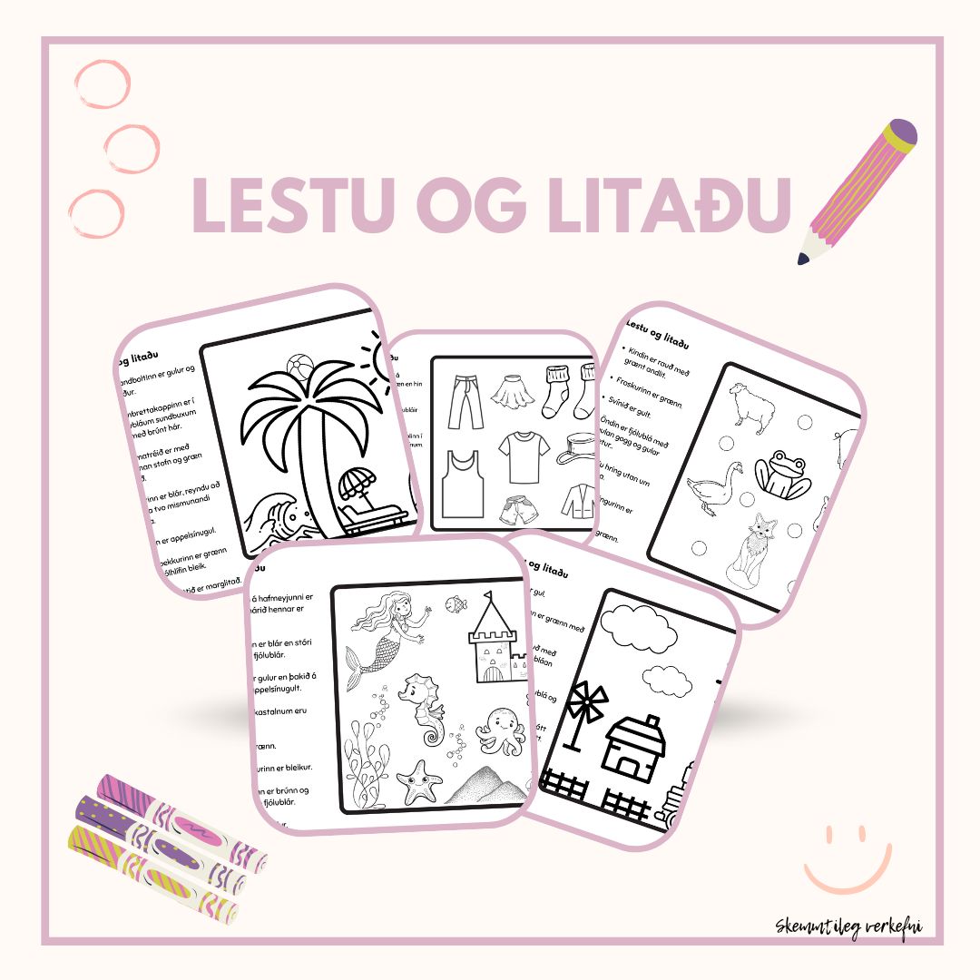 Lestu og litaðu