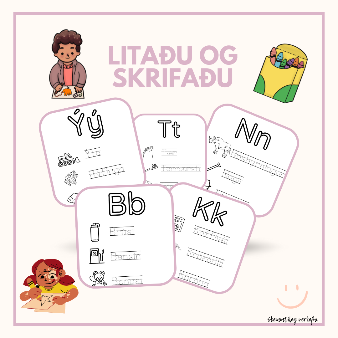 Litaðu og skrifaðu