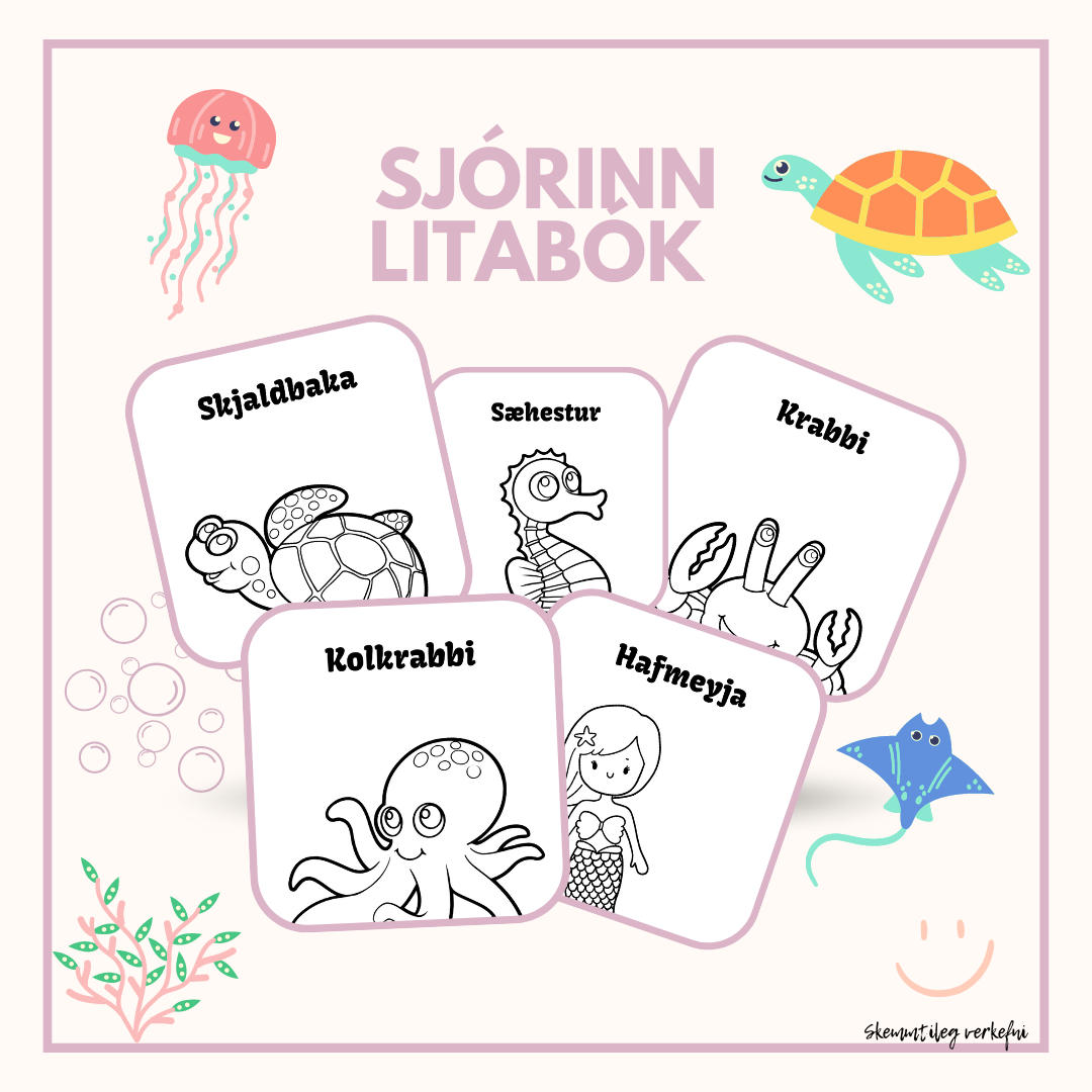 Litabók - sjórinn