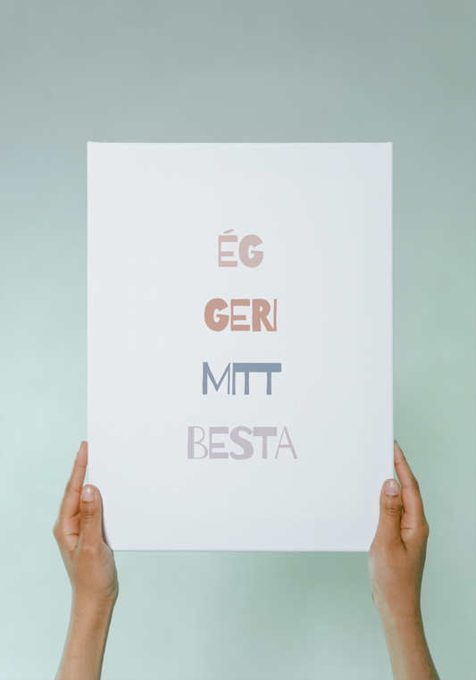 Ég geri mitt besta - pastel